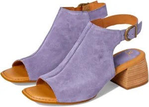 MOOMMO Women Chunky Stacked Heel Booties Sandals Suede Open Square Toe Cutout Ankle Boots Backless Mid Block Heels Slingback Sandals Buckle Ankle Strap Matte Peep Toe Summer Shoes Dressy 4-11 M US