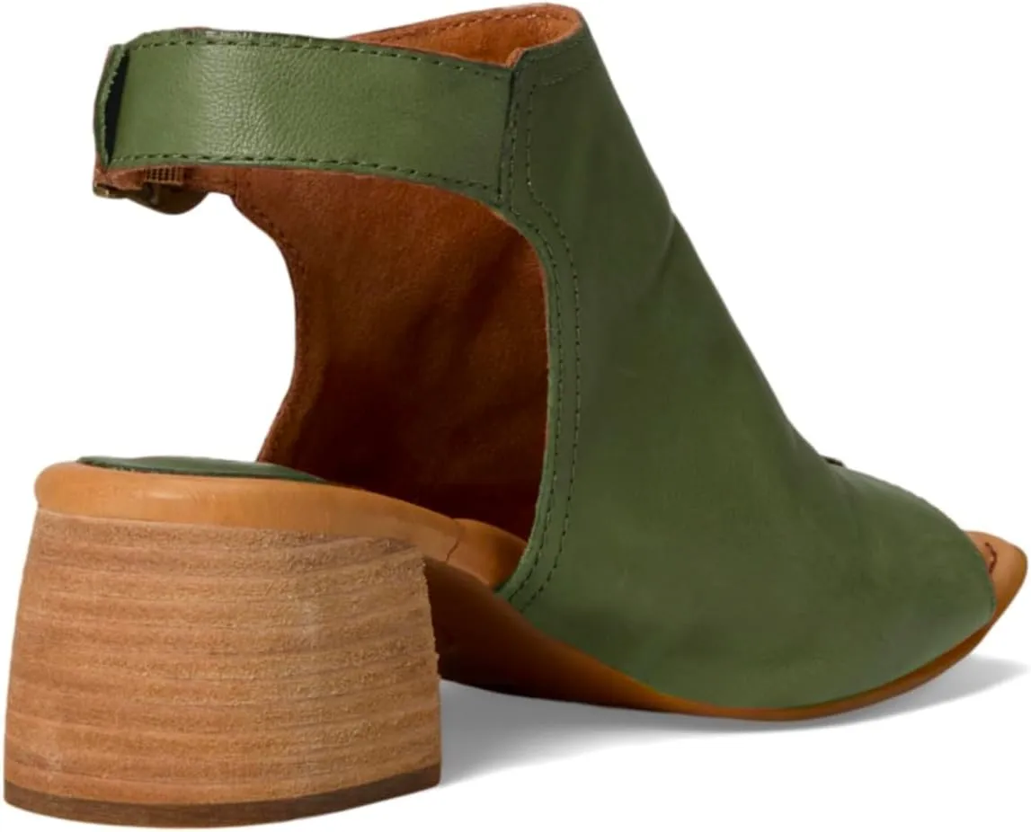 MOOMMO Women Chunky Stacked Heel Booties Sandals Suede Open Square Toe Cutout Ankle Boots Backless Mid Block Heels Slingback Sandals Buckle Ankle Strap Matte Peep Toe Summer Shoes Dressy 4-11 M US