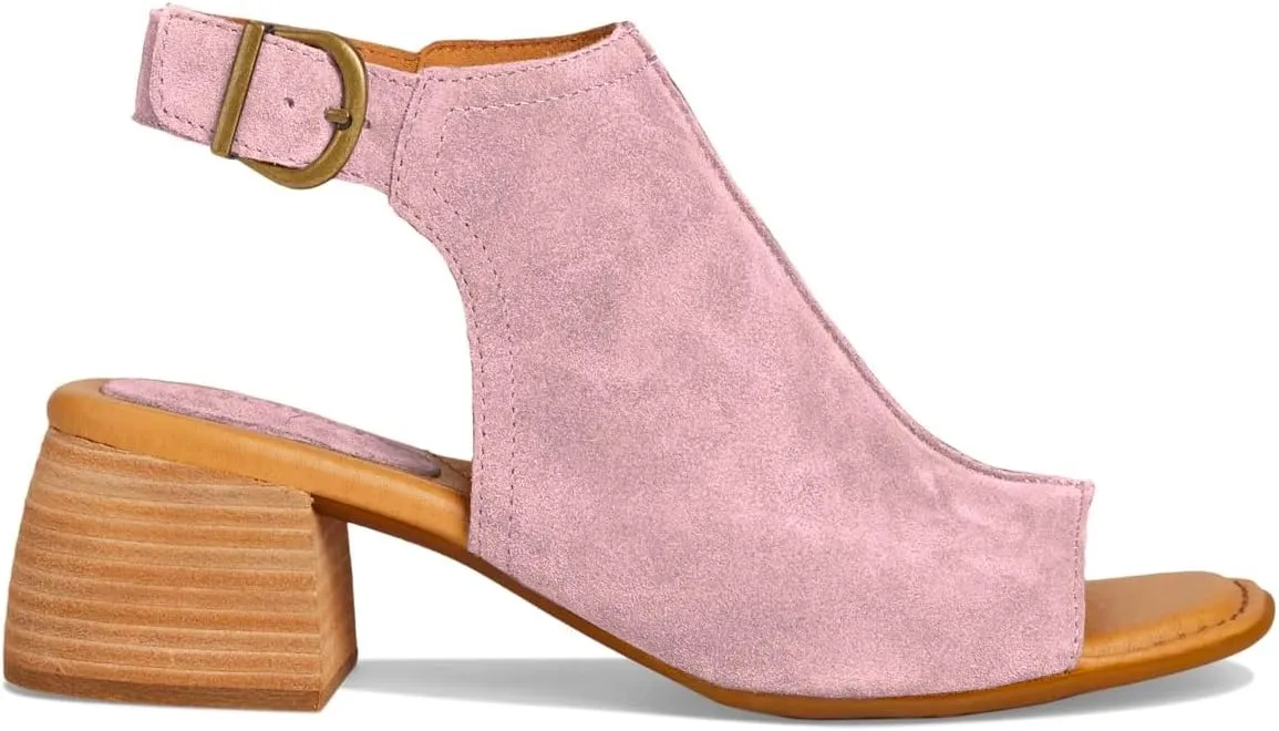MOOMMO Women Chunky Stacked Heel Booties Sandals Suede Open Square Toe Cutout Ankle Boots Backless Mid Block Heels Slingback Sandals Buckle Ankle Strap Matte Peep Toe Summer Shoes Dressy 4-11 M US