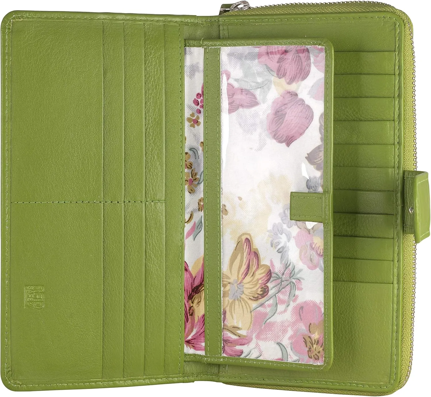 Mou Meraki Big Fat RFID Blocking Leather Organizer Checkbook Wallets For Women - Clutch
