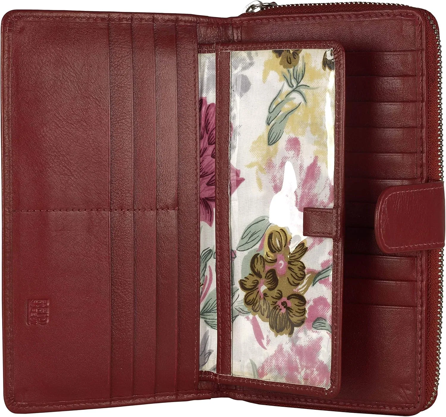 Mou Meraki Big Fat RFID Blocking Leather Organizer Checkbook Wallets For Women - Clutch