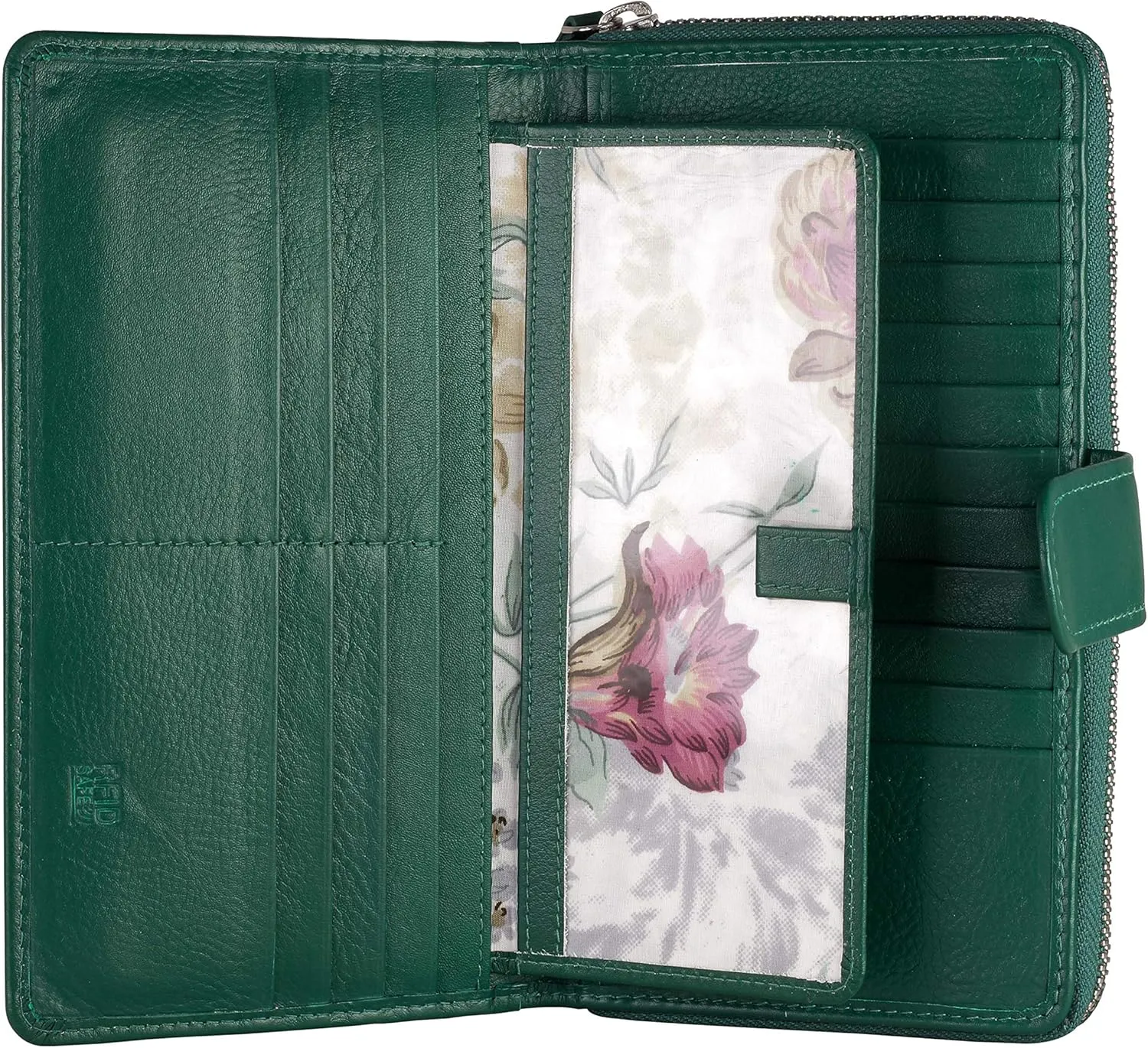 Mou Meraki Big Fat RFID Blocking Leather Organizer Checkbook Wallets For Women - Clutch