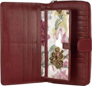 Mou Meraki Big Fat RFID Blocking Leather Organizer Checkbook Wallets For Women - Clutch