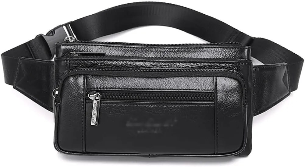 Multi-Layer Waist Portable Phone Fanny Pack Ultra-Thin Body Bag Tucked in Crossbody Bag (Color: A, Size: 21 * 4 * 12CM) (B 21 * 4 * 12CM)