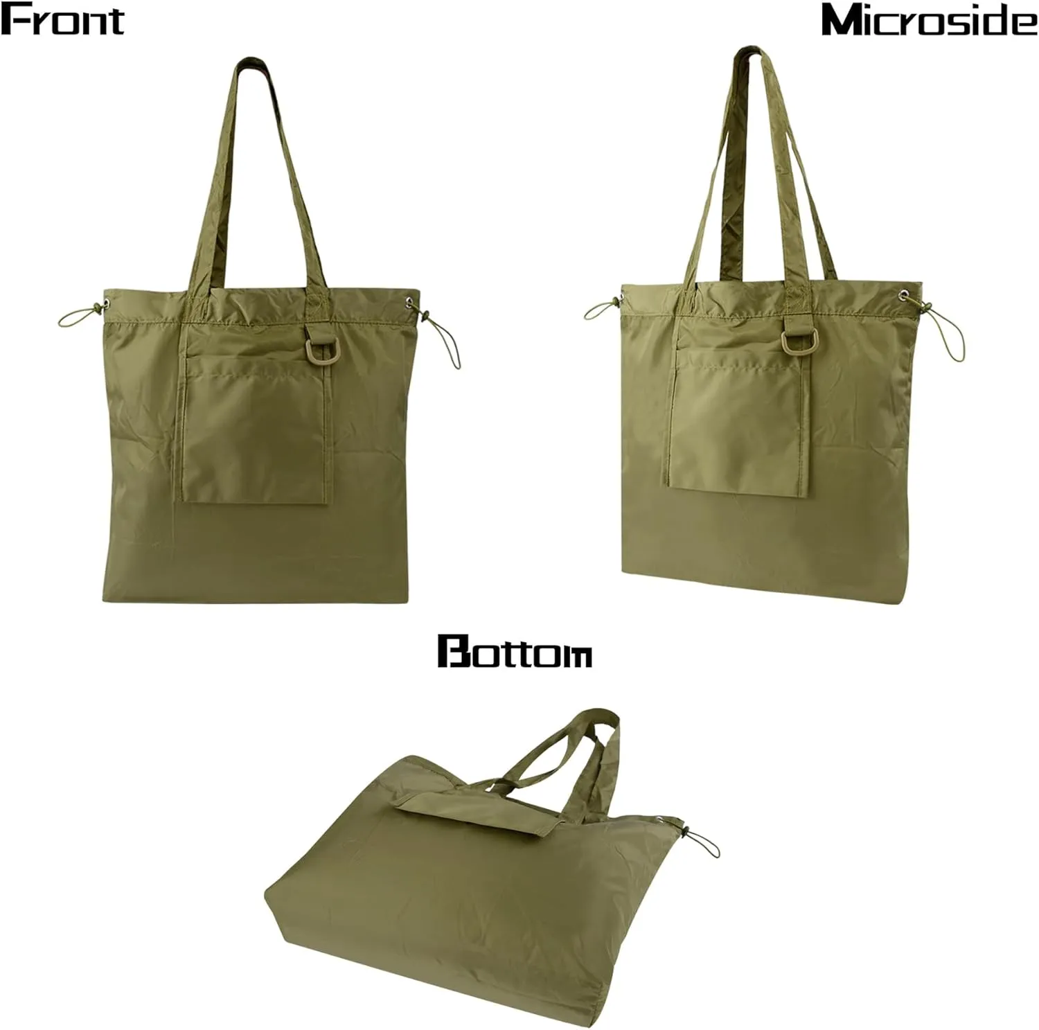 Multifunctional drawstring shopping bag large capacity shoulder bag handbag storage bag