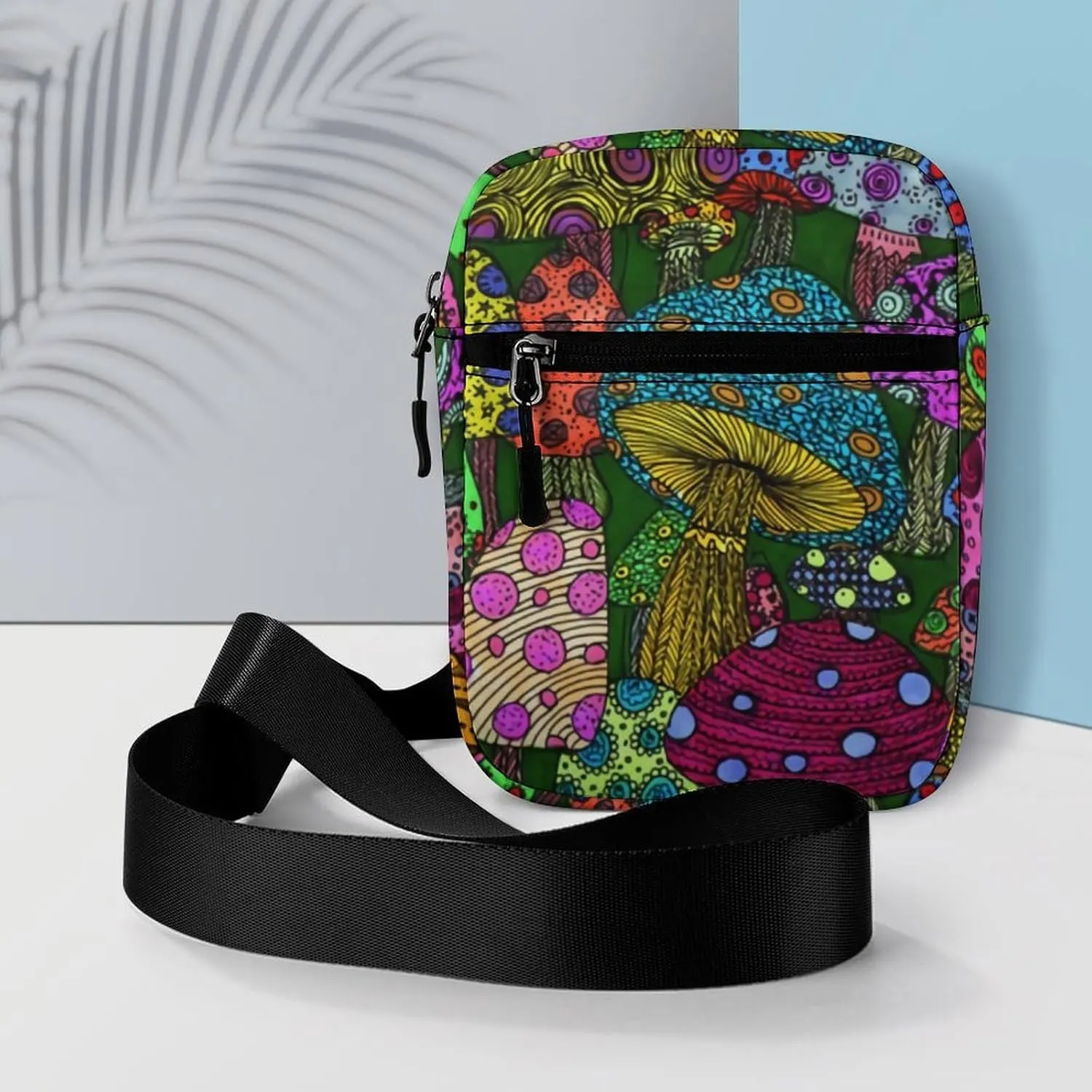 Mush Rooms Crossbody Bag Small Shoulder Bag Waterproof, Lightweight And Convenient