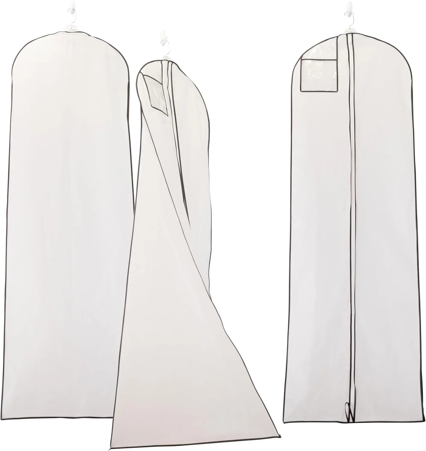 My Big Fat Bridal Bag - Garment Bag for Extra Large Wedding Gowns and Dresses - 72" x 24" with 32" Gusset