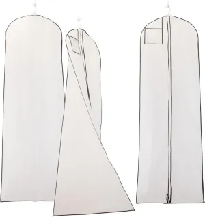 My Big Fat Bridal Bag - Garment Bag for Extra Large Wedding Gowns and Dresses - 72" x 24" with 32" Gusset