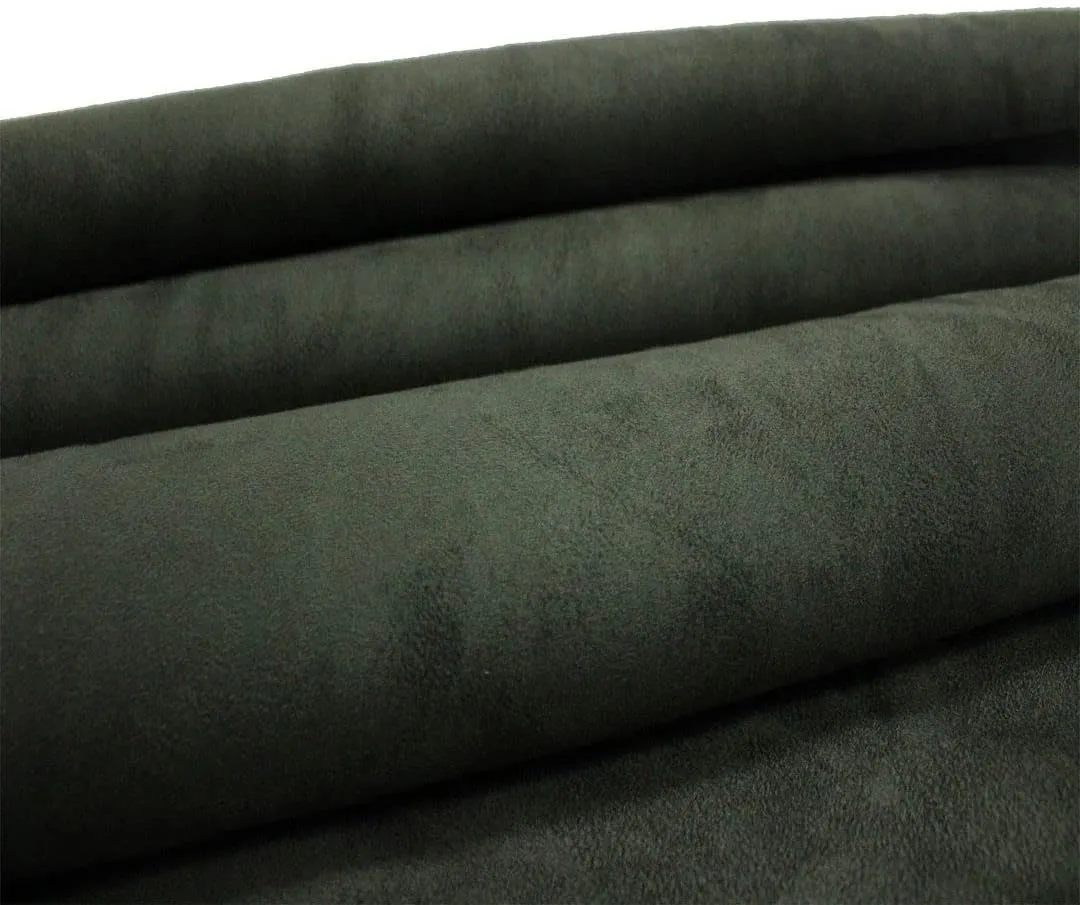Mybecca Microsuede Fabric 58/60" Width Fabric by The Yard Color: Charcoal (1 Yard, 36"x58") (Precut into 1 Yard Pieces by Prime)
