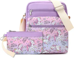 Mygreen Small Crossbody Purse Set for Teen Girls Small Messenger Bags for Kids 9-10 Gifts