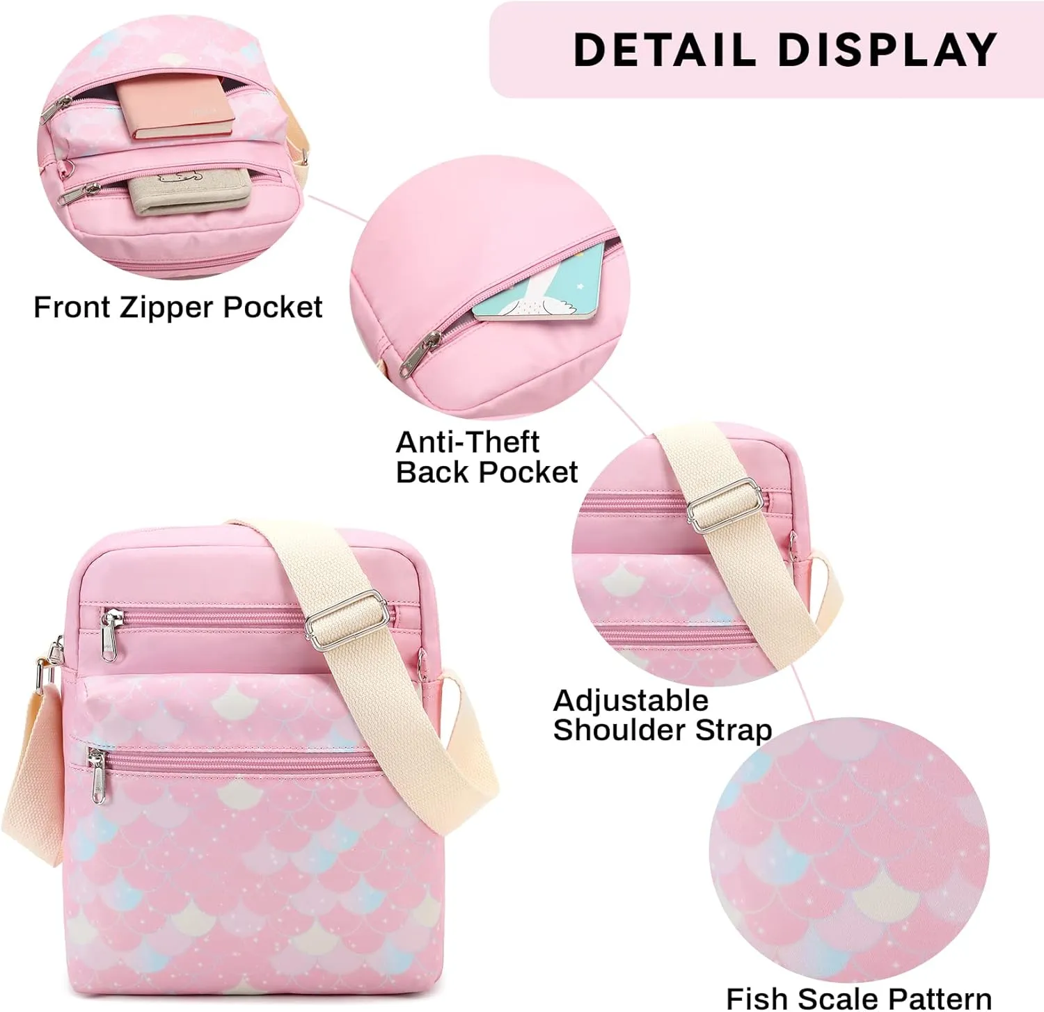 Mygreen Small Crossbody Purse Set for Teen Girls Small Messenger Bags for Kids 9-10 Gifts