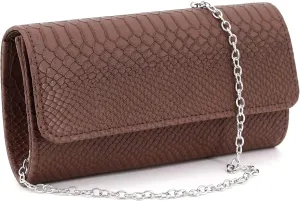 Naimo Flap Dazzling Small Clutch Bag Evening Bag With Detachable Chain