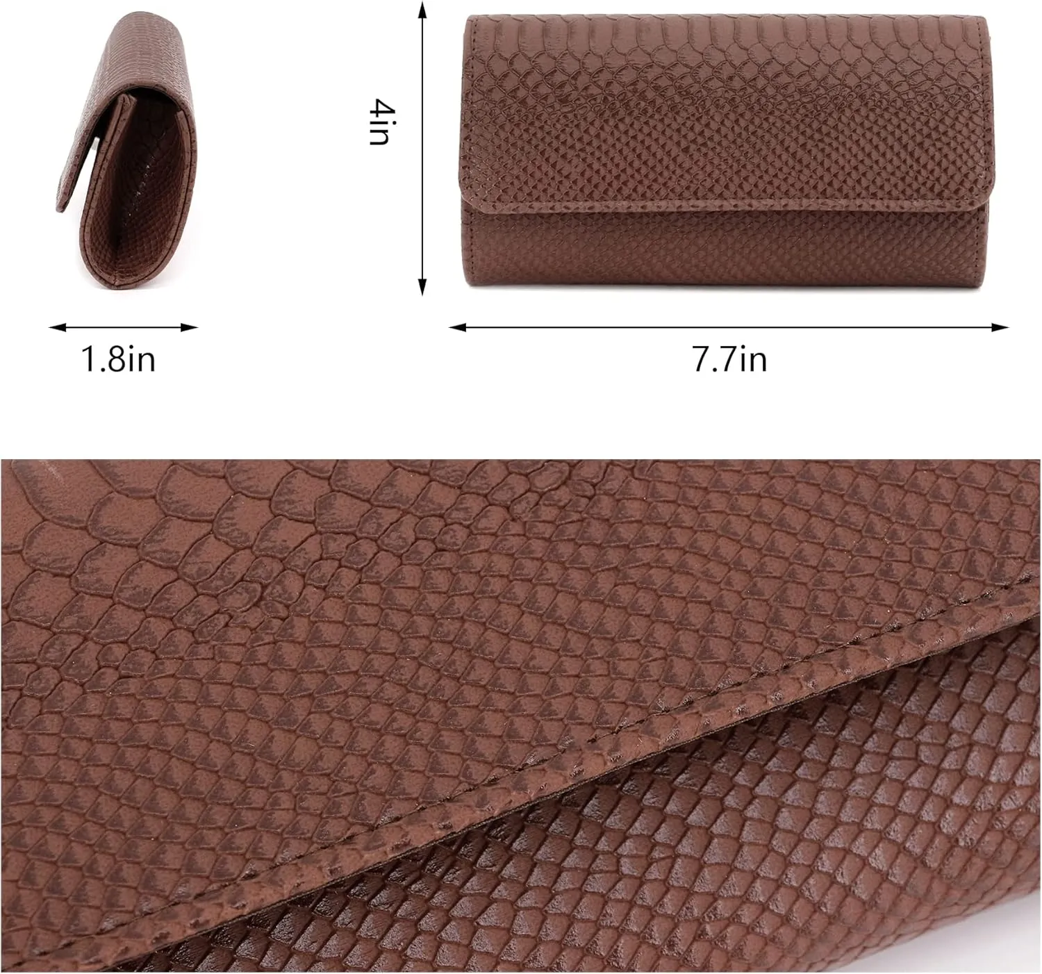 Naimo Flap Dazzling Small Clutch Bag Evening Bag With Detachable Chain
