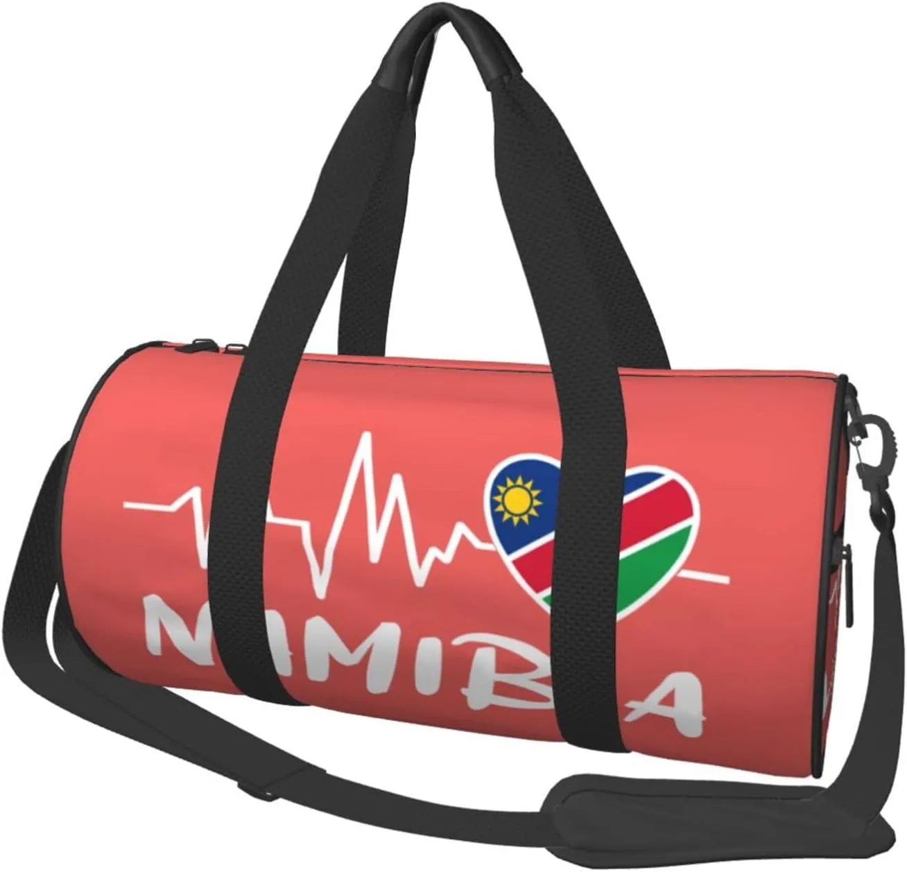 Namibia Heartbeat Duffel Bag Gym Bag Travel Sports Tote Large Foldable Beach Swim Yoga0