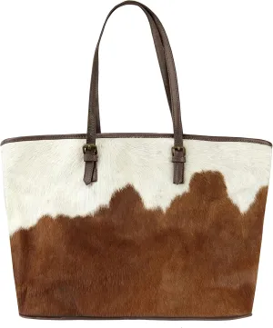 Natural Cowhide Tote Bag for Women