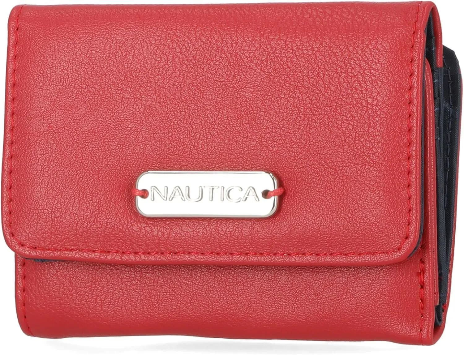 Nautica Candid Camera Crossbody Bag in Embossed Black and Rower's End Wallet in Red