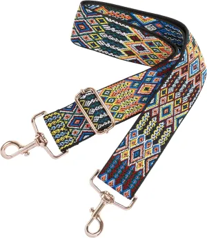 Nefelibata Purse Strap,2" Wide Purse Strap Adjustable Replacement,Multi-pattern Crossbody Handbag Strap
