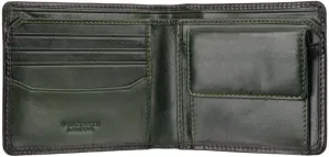 New Gents High End Atelier Burnished Leather Wallet RFID Blocking Tap 'n' Go Technology (Burnished Green)