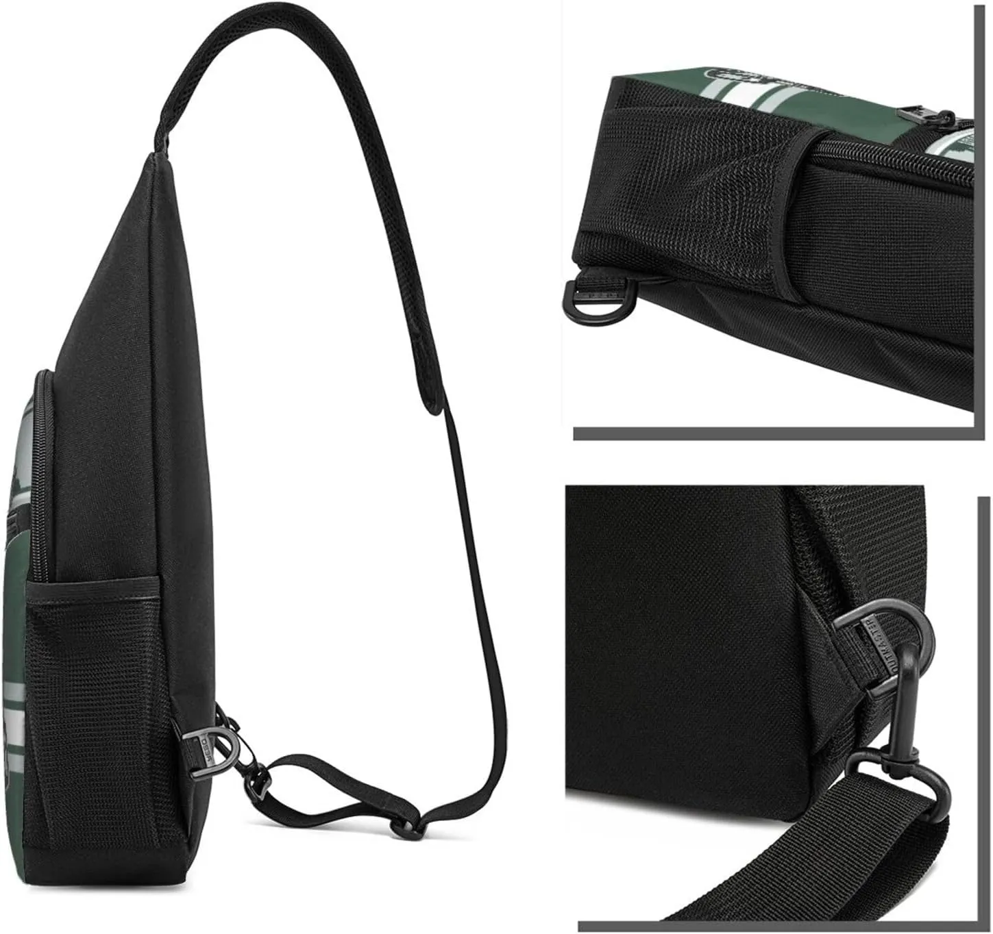 New York Sling Bag,Custom Crossbody Sling Backpack With Name/Number,Personalized Cross Chest Bags,Sling Shoulder Backpack Daypack For Men Women Travel Outdoor