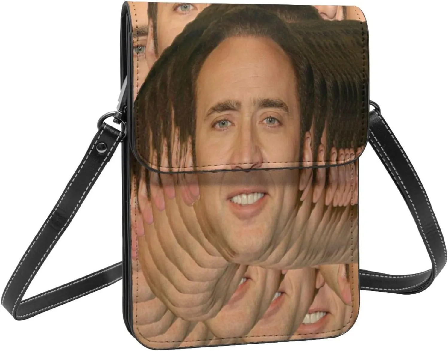 Nic-olas Cage Cell Phone Purse Crossbody Bag for Outdoor Travel Sports Camping Hiking Shoulder Bags