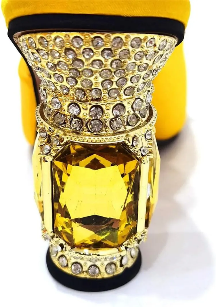 Nigerian Luxury Wedding Set Rhinestone Heels Matching Clutch Italian Design Craft