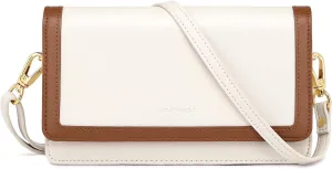 nuoku Crossbody Bag for Women Cellphone Little Purse with Credit Card Slots Lightweight Leather Wristlet Wallet