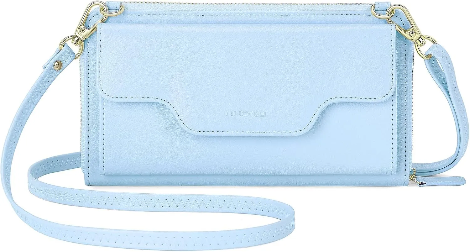 nuoku Crossbody Bags, Wristlet Wallets, Small Clutch Purses - Cell Phone & RFID Wallet for Women