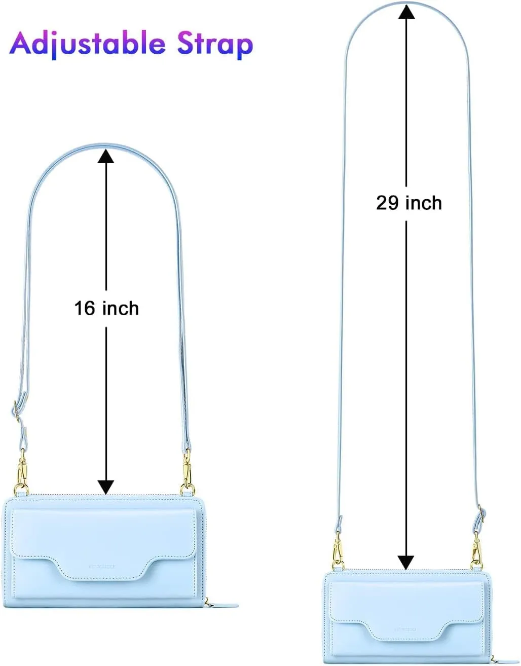 nuoku Crossbody Bags, Wristlet Wallets, Small Clutch Purses - Cell Phone & RFID Wallet for Women