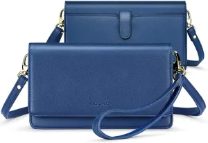 nuoku Women Small Crossbody Bag Cellphone Purse Wallet with RFID Card Slots 2 Straps