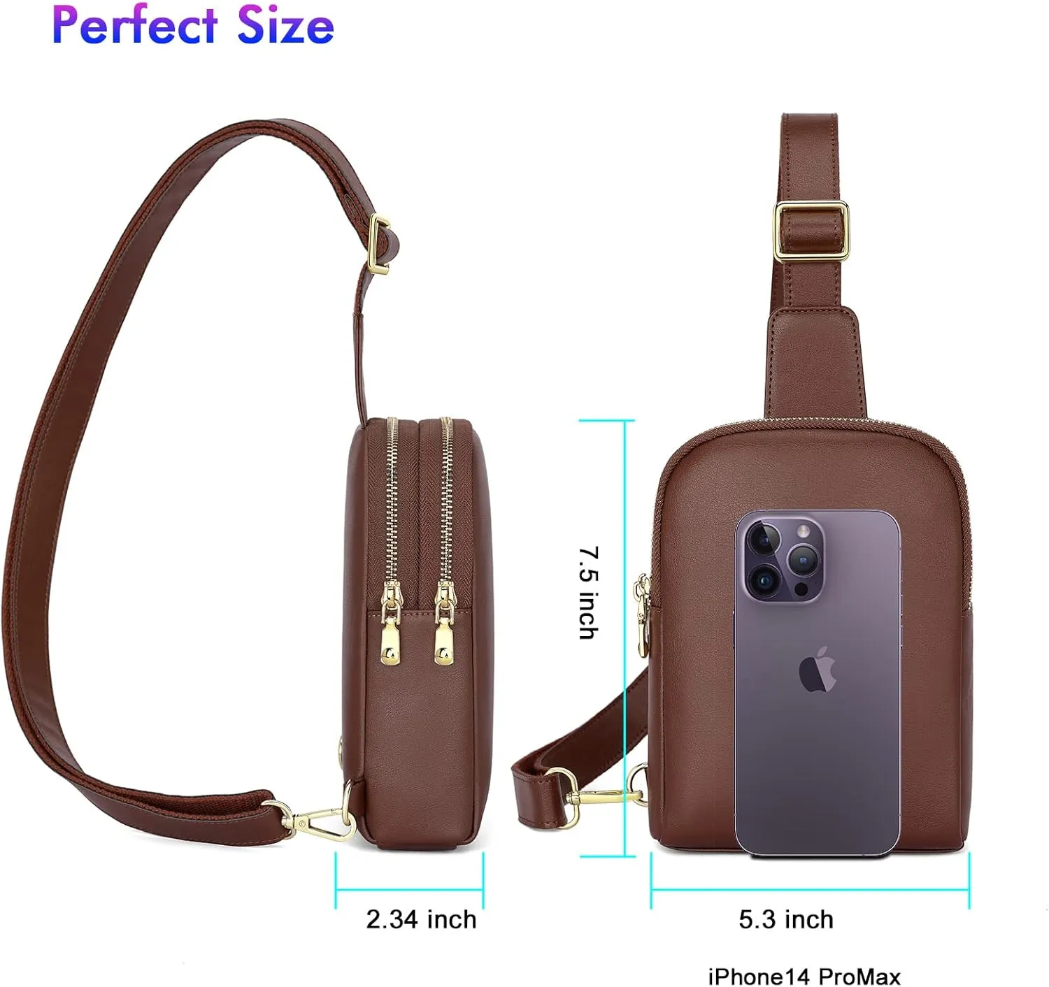 nuoku Women's Crossbody Sling Bag - Small RFID Wallet & Cell Phone Pouch