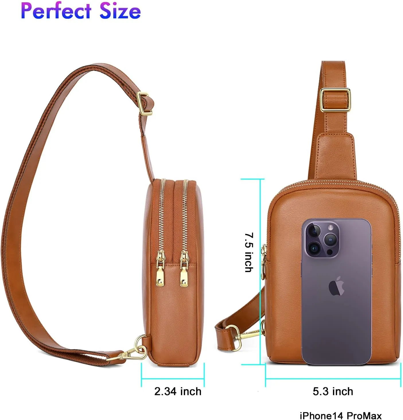 nuoku Women's Crossbody Sling Bag - Small RFID Wallet & Cell Phone Pouch