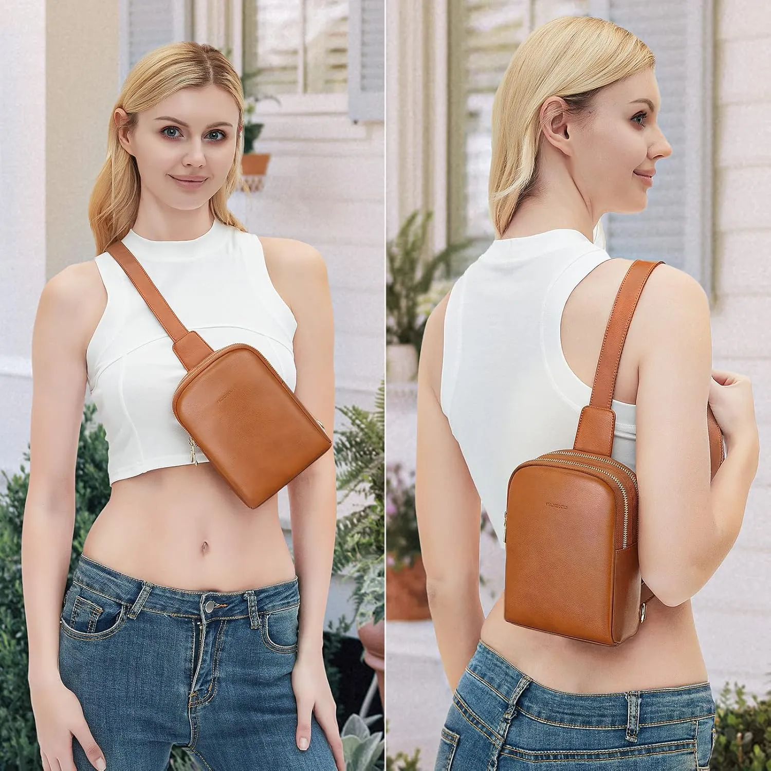 nuoku Women's Crossbody Sling Bag - Small RFID Wallet & Cell Phone Pouch