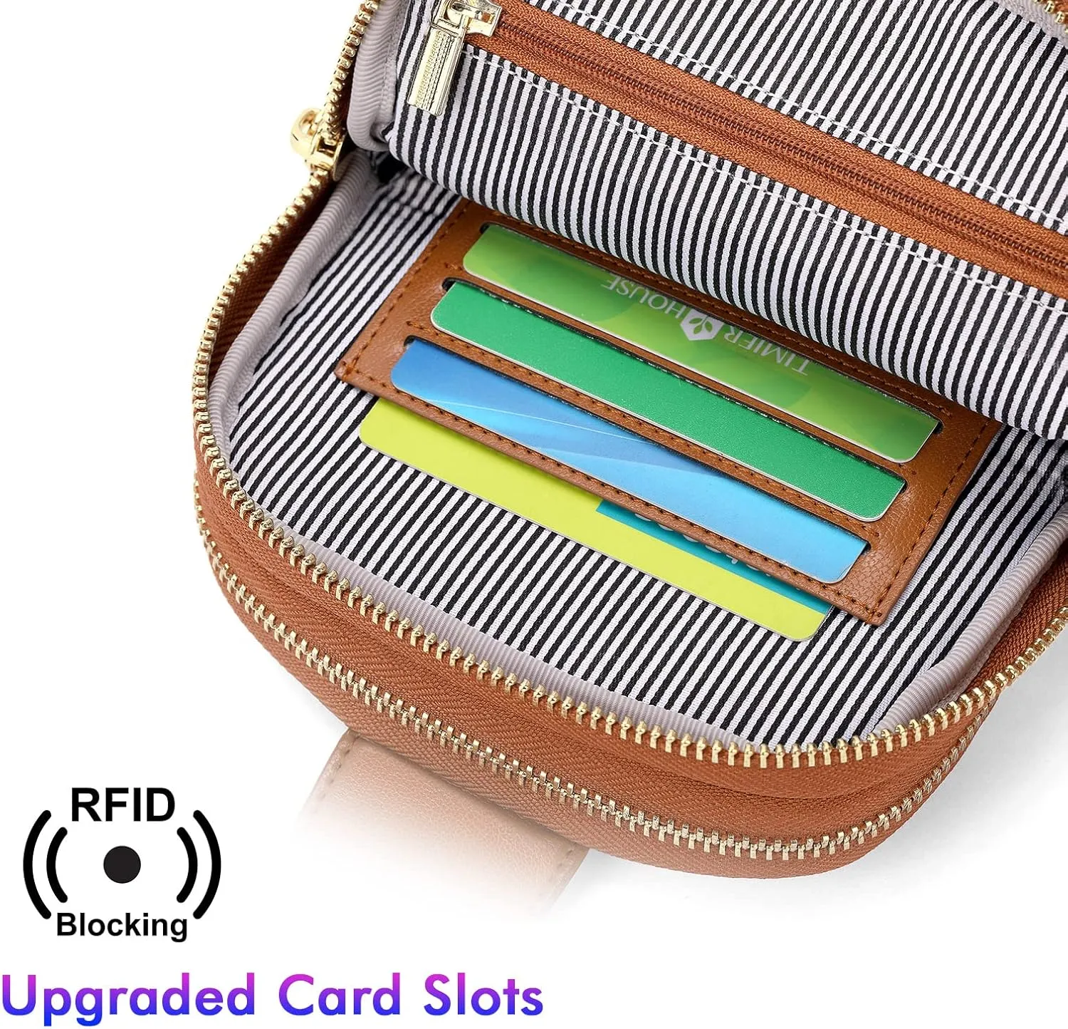 nuoku Women's Crossbody Sling Bag - Small RFID Wallet & Cell Phone Pouch