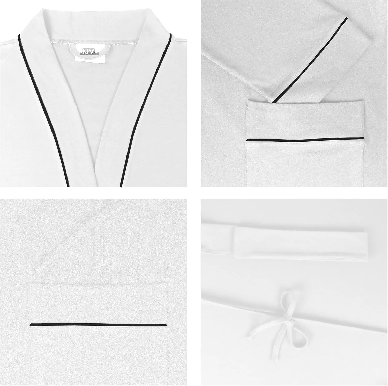 NY Threads Men's Robe Cotton Blend Knit Bathrobe