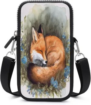 Ocean Wave Small Crossbody Bag for Women,Lightweight Mini Shoulder Bag Wallet Cell Phone Purse For Running,Travel,Commuting