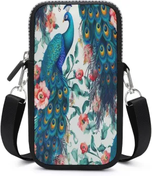 Ocean Wave Small Crossbody Bag for Women,Lightweight Mini Shoulder Bag Wallet Cell Phone Purse For Running,Travel,Commuting