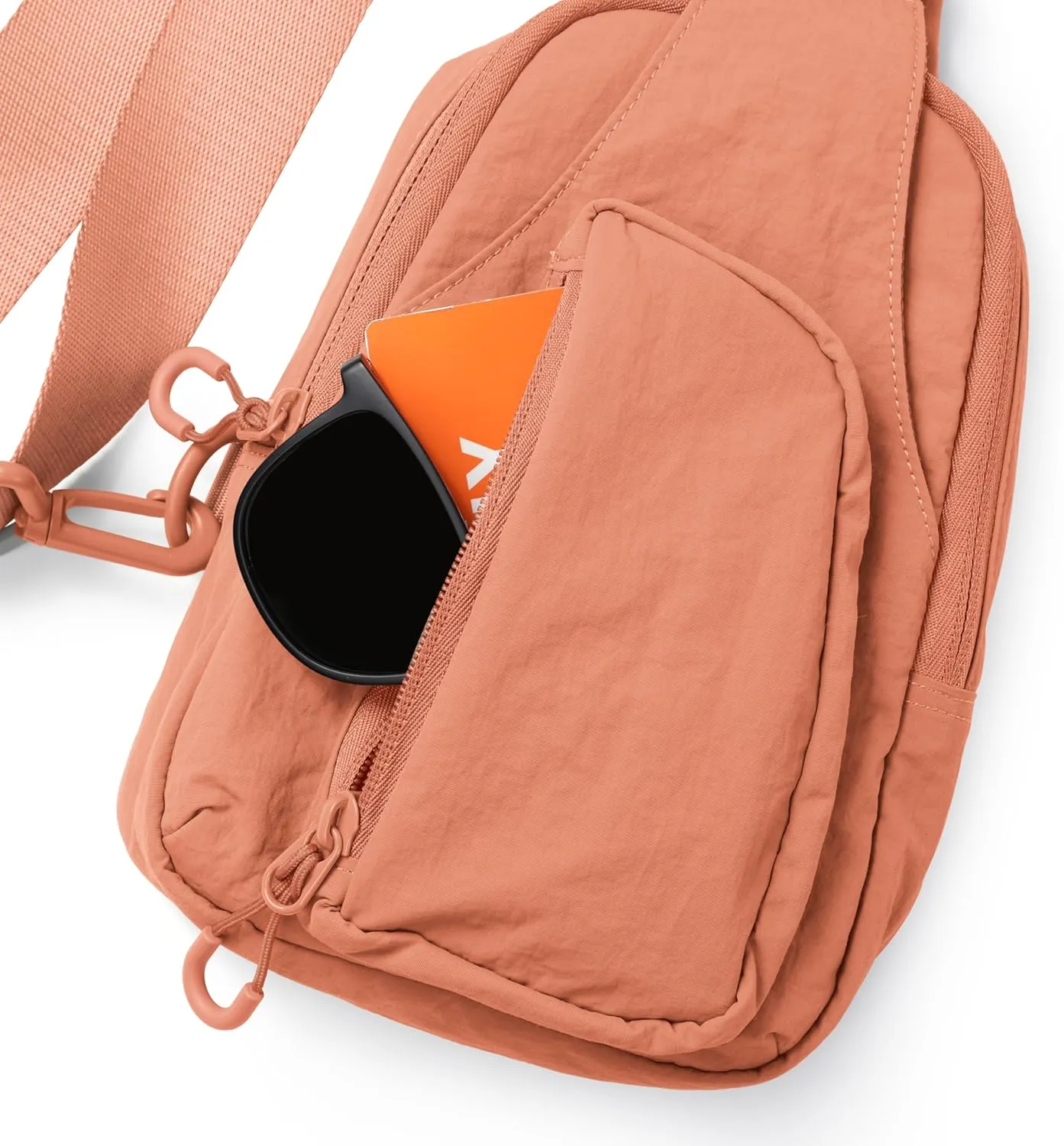 ODODOS Daily Sling Bag with Adjustable Straps Crossbody Chest Bag Lightweight Small Backpack for Casual Traveling Hiking
