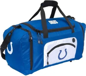 Officially Licensed NFL Indianapolis Colts "Roadblock" Duffel Bag, Black, 20" x 11.5" x 13"