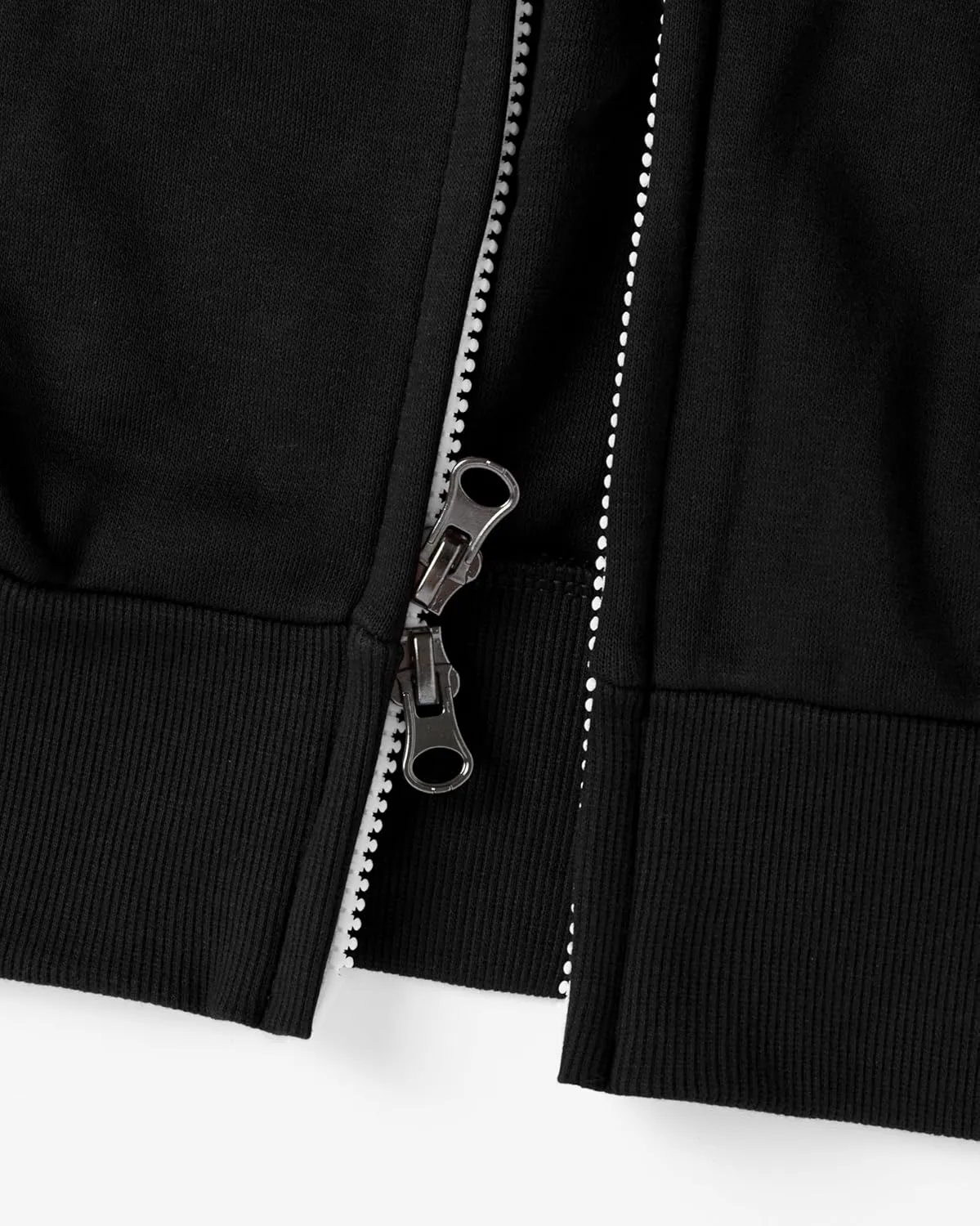 Ohoo Mens Slim Fit Double Slide Zipper Zip Up Hooded Sweatshirt Lightweight Long Sleeve Hoodie Jacket with Kanga Pocket