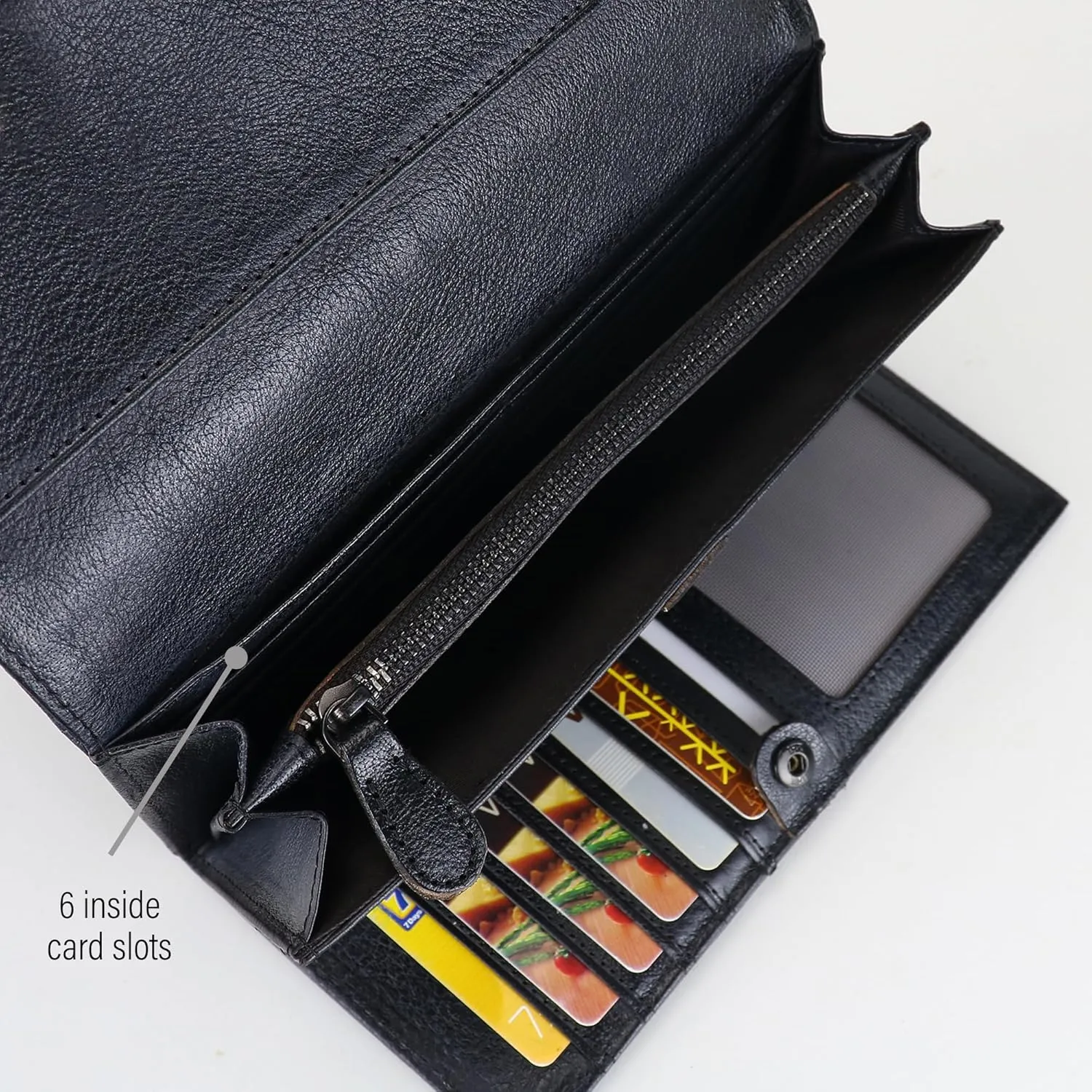ORIREAL Wallets for Women Large Capacity Leather Clutch Wallet Card Organizer Women's Purse