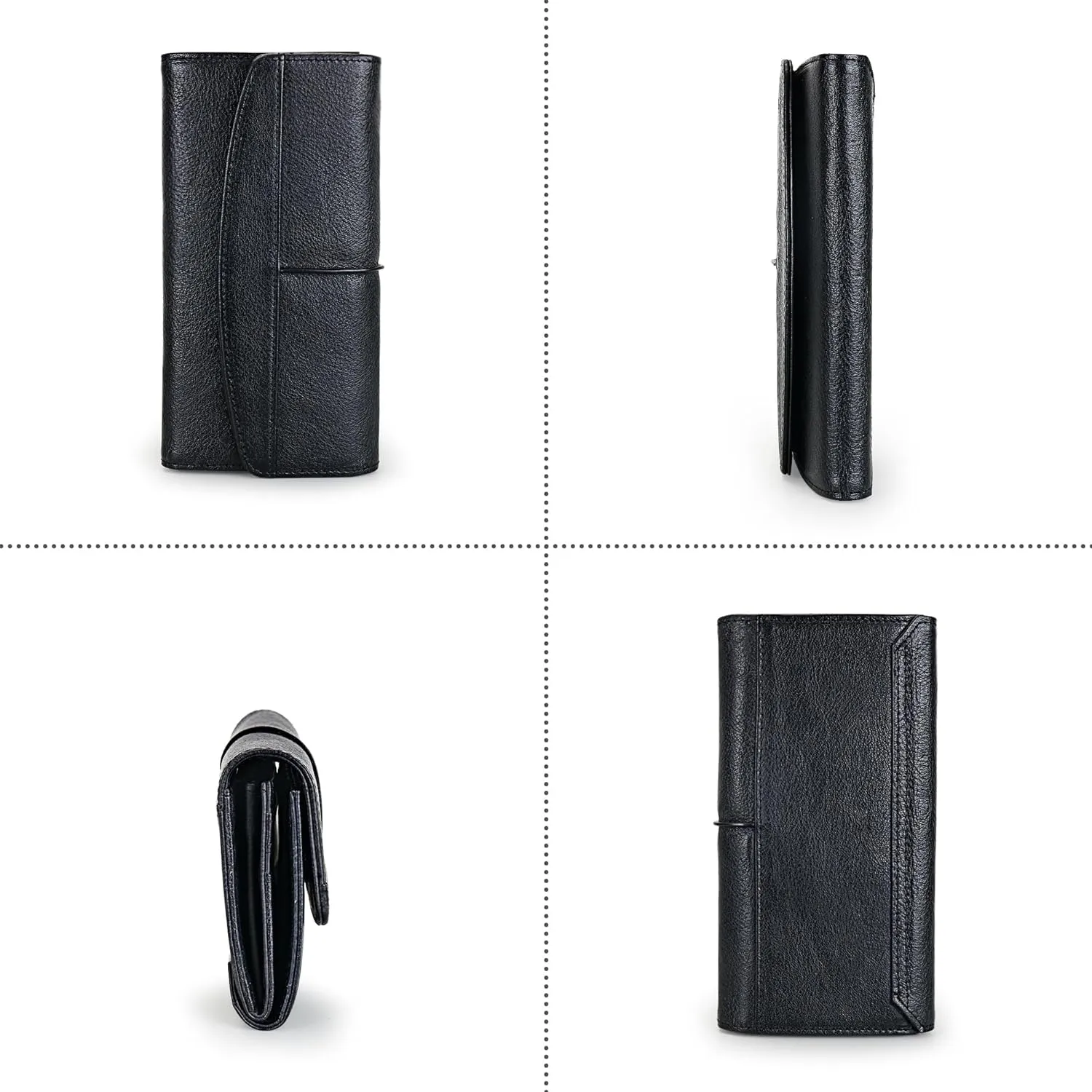 ORIREAL Wallets for Women Large Capacity Leather Clutch Wallet Card Organizer Women's Purse