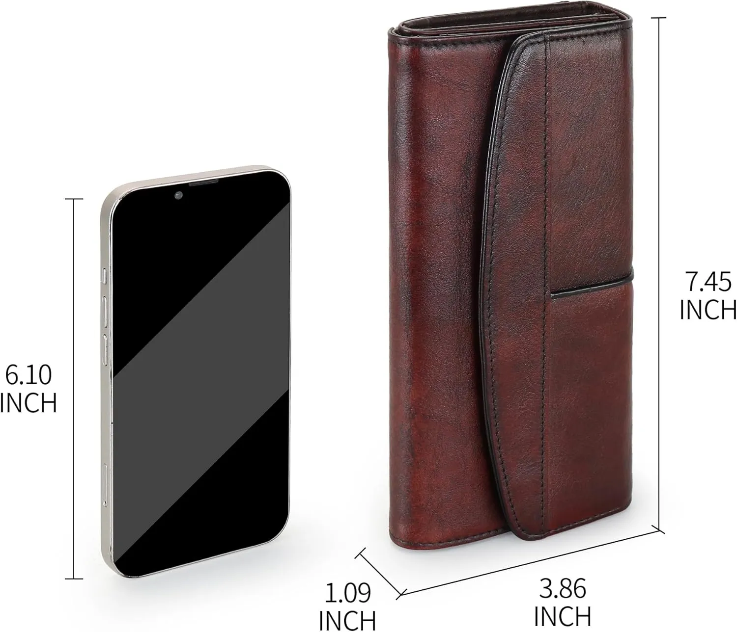 ORIREAL Wallets for Women Large Capacity Leather Clutch Wallet Card Organizer Women's Purse
