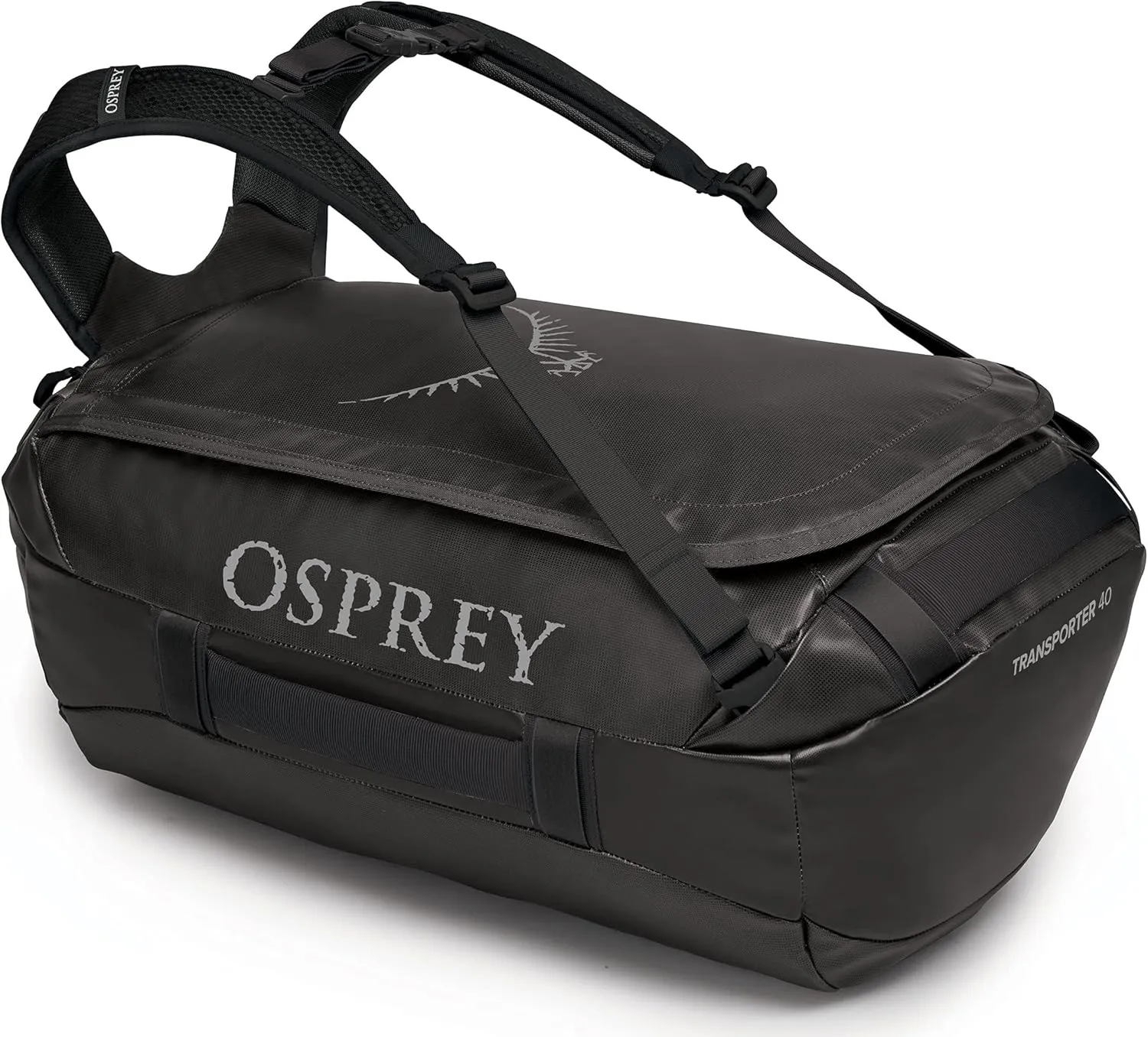 Osprey Transporter 40L Travel Duffel Bag, Black