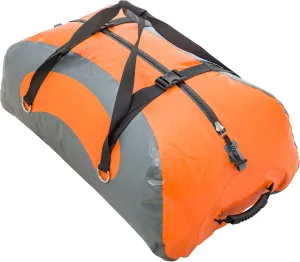 OUTCAST SPORTING GEAR AIRE Frodo Waterproof Durable Wide-Opening Protective Outdoor Water Sports Fishing Boating Duffel Bag, Orange/Gray, Large