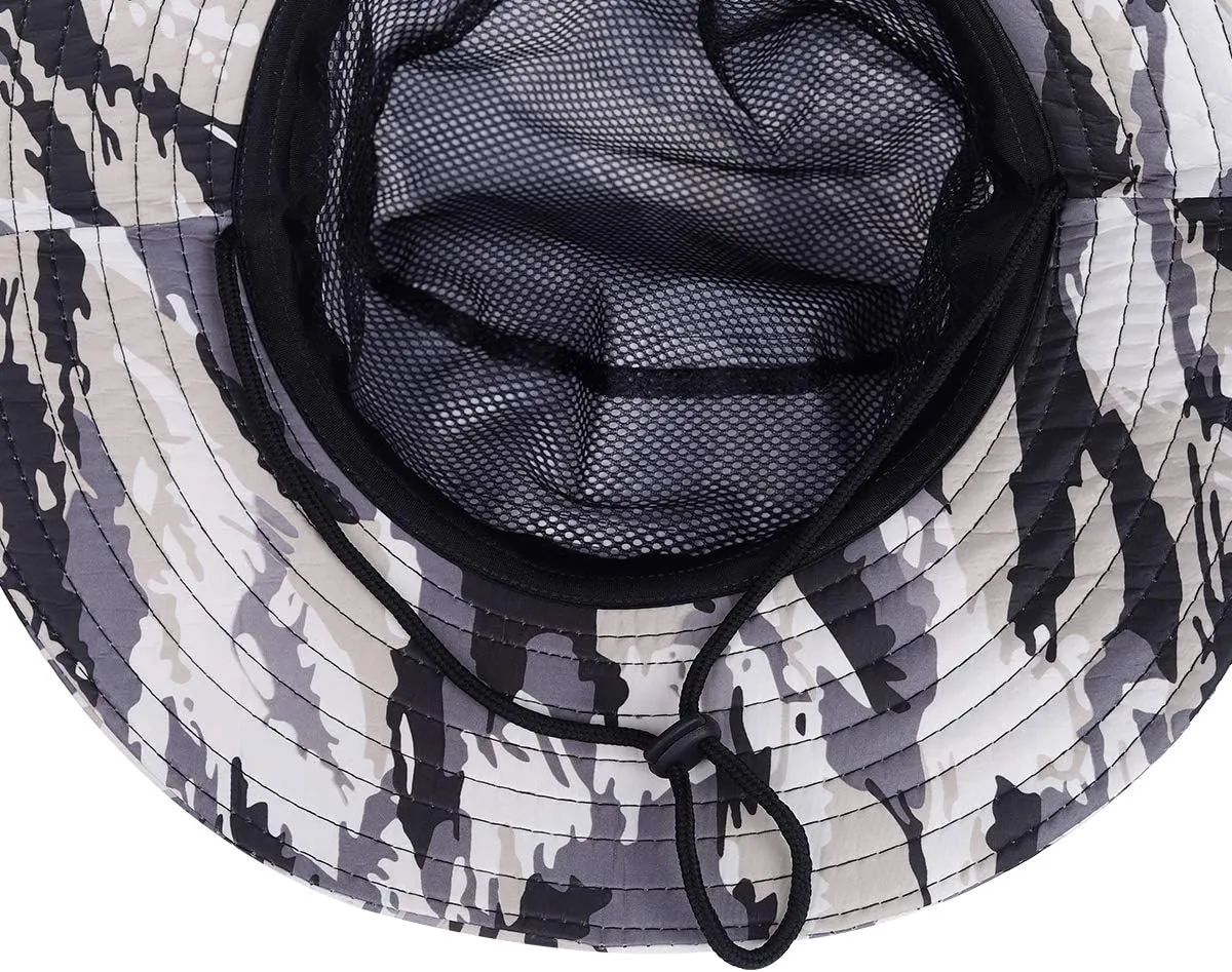 Outdoor Sun Hat, Waterproof Fishing Hat Sun Protection Summer Boonie for Man and Women Foldable Bucket Hat for Hiking