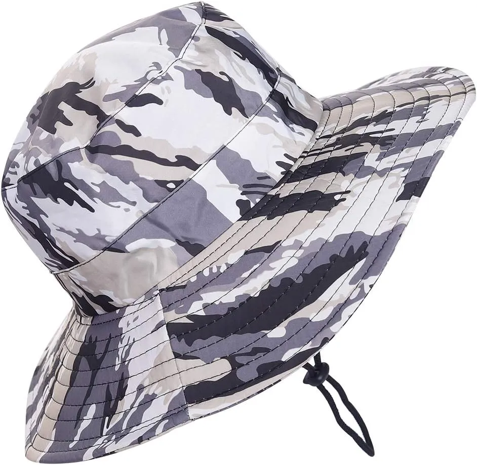 Outdoor Sun Hat, Waterproof Fishing Hat Sun Protection Summer Boonie for Man and Women Foldable Bucket Hat for Hiking