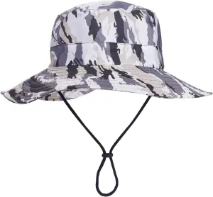 Outdoor Sun Hat, Waterproof Fishing Hat Sun Protection Summer Boonie for Man and Women Foldable Bucket Hat for Hiking