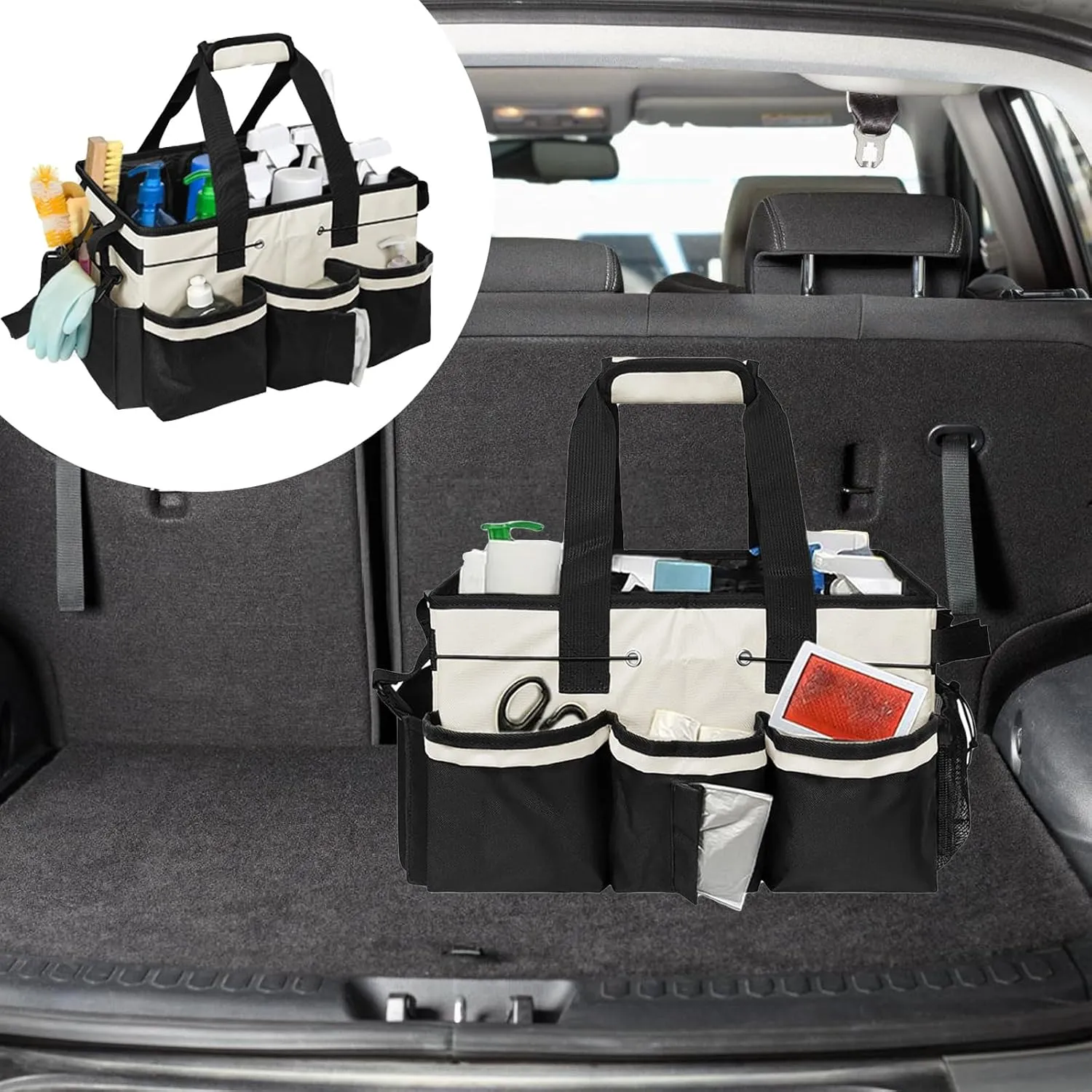 Oxford Fabric Organizers Storage Bag For Home And Car Use With Spacious Compartments
