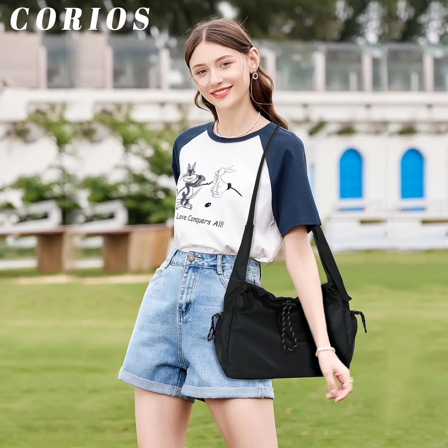 Oxford Handbag Women Waterproof Shoulder Bag Casual Crossbody Bag Lightweight Messenger Bag Top Handle Bag