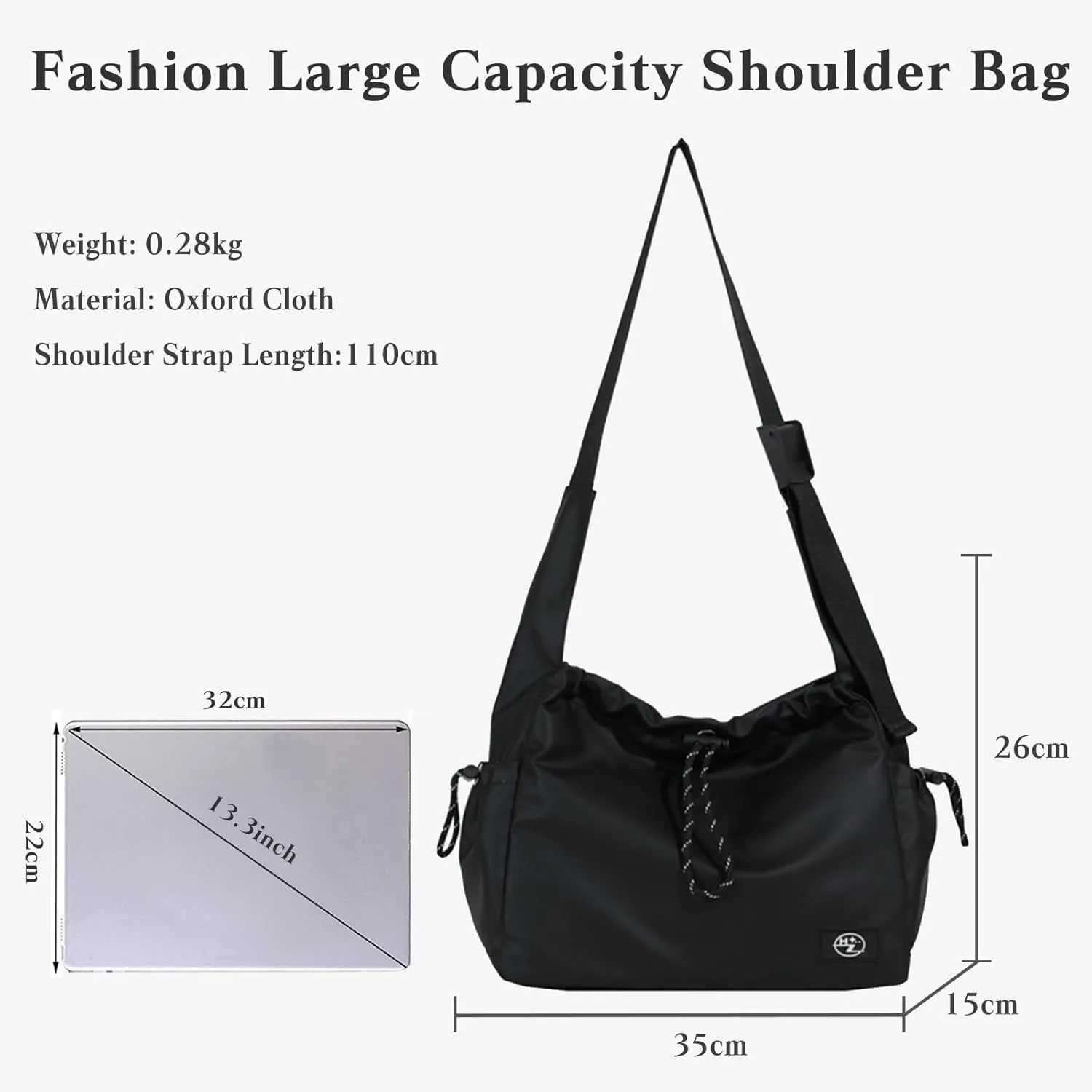 Oxford Handbag Women Waterproof Shoulder Bag Casual Crossbody Bag Lightweight Messenger Bag Top Handle Bag